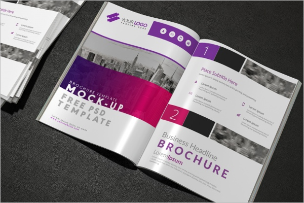 Free Brochure PSD Mockup Design
