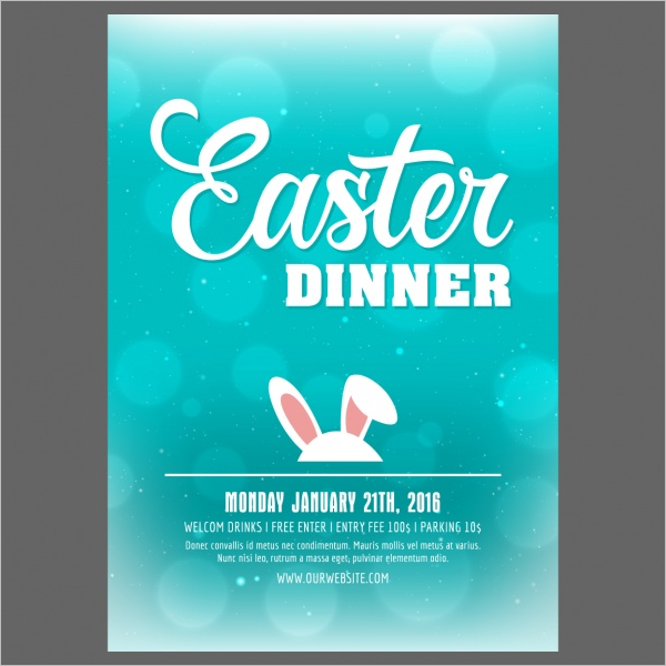 Free Easter Poster Template