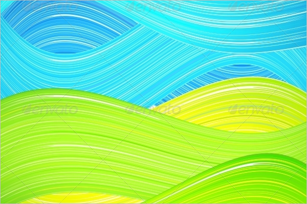 Green and Blue Wave Background