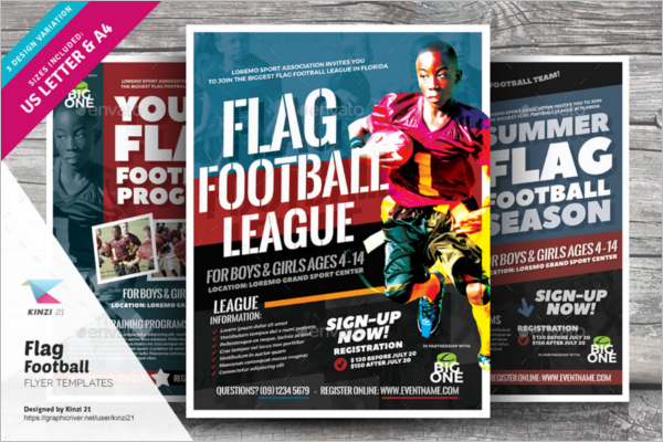 Magazine Football Flyer Design