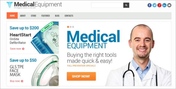 Medical Equipment WooCommerce Template