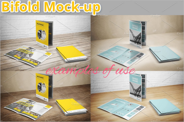Multiple Brochure Mockup Template