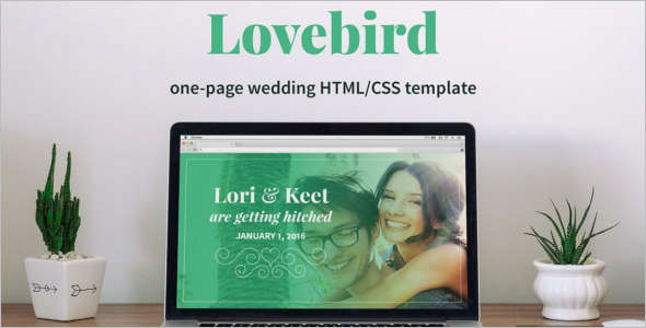 One Page New Wedding HTML Template