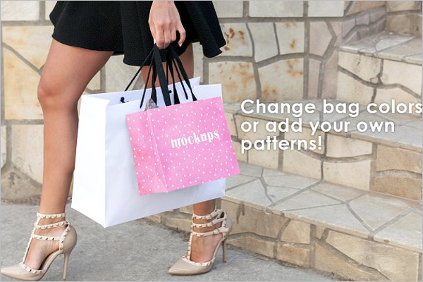Outdoor Shopping Bag Design Mockup