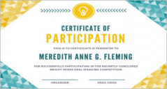 33+ Participation Certificate Templates