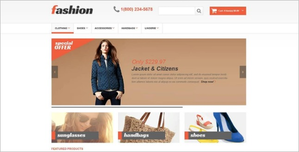 Responsive Fashion Store OpenCart Template