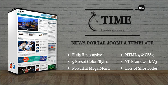 Responsive News Portal Joomla Template