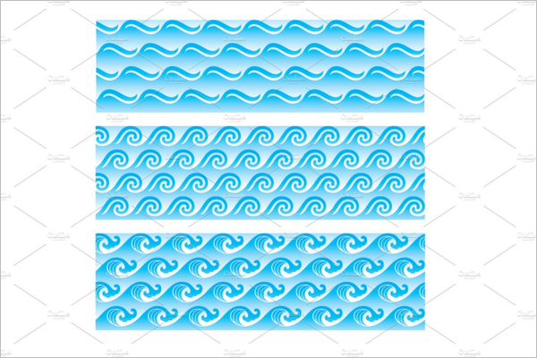 Seamless Sea Wave Pattern