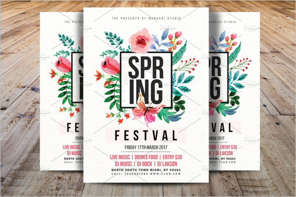 Spring Festival Poster Template