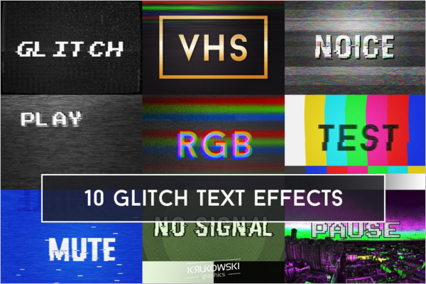Static Text Effects Background