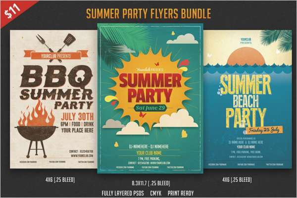 Summer Beach Party Flyer Bundle