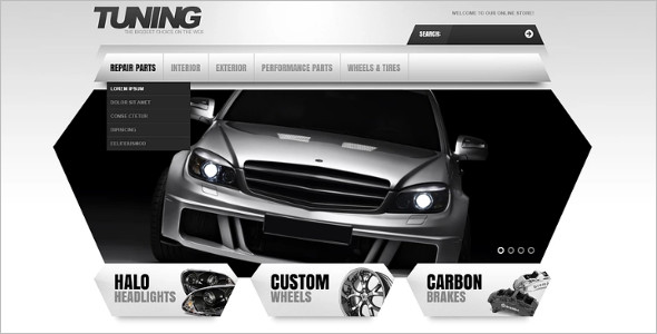 Tuning Store Magento Template