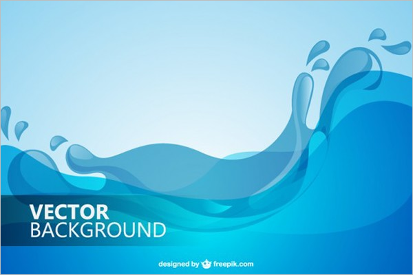 Water Wave Vector Background