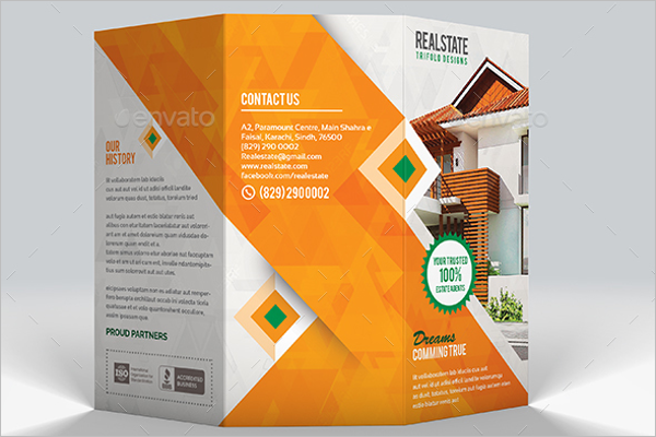 Abstract Real Estate Brochure Template
