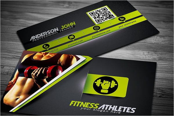 Attractive Gym Business Card Template