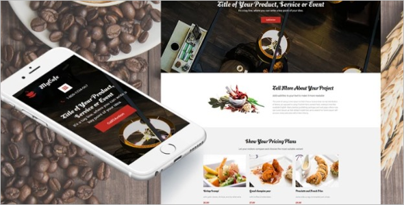 Best Food Landing Page Template