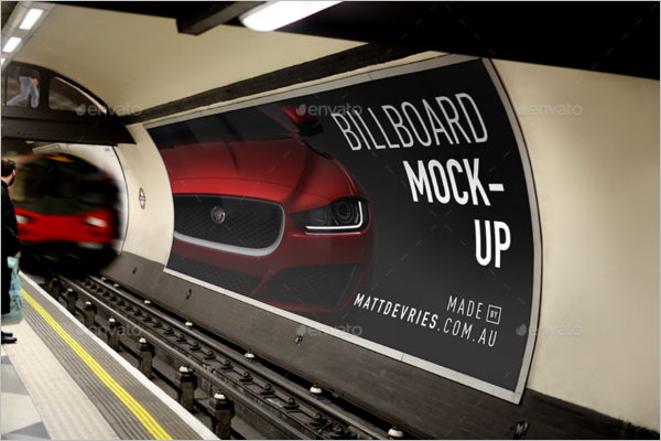 Billboard PSD Mockup Vector Design