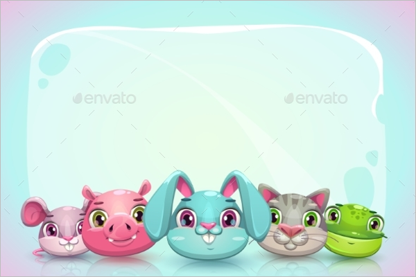 Catoon Animal Banner Template