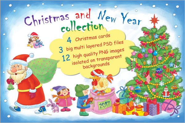 Christmas and New Year collection Template