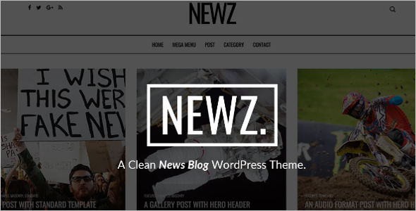 Clean News WordPress Theme
