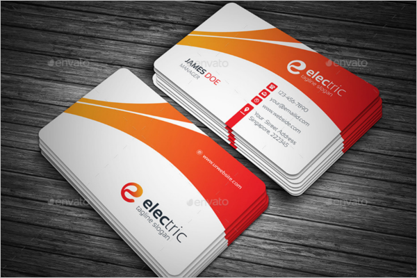 Corporate Electric Business Cards