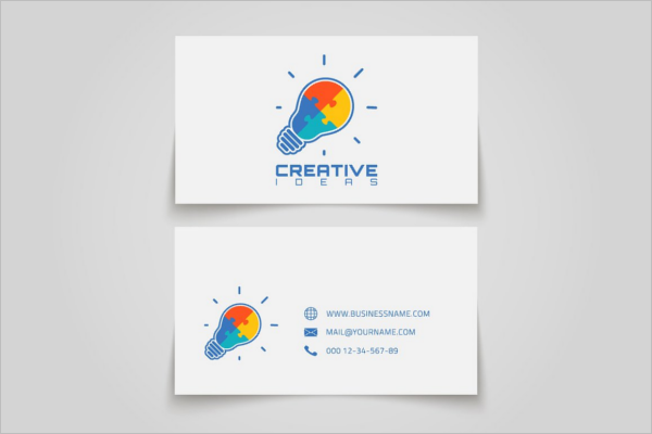 Creative Electric Business Card Template.