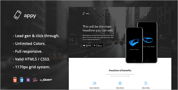 Creative HTML5 Landing Page Template