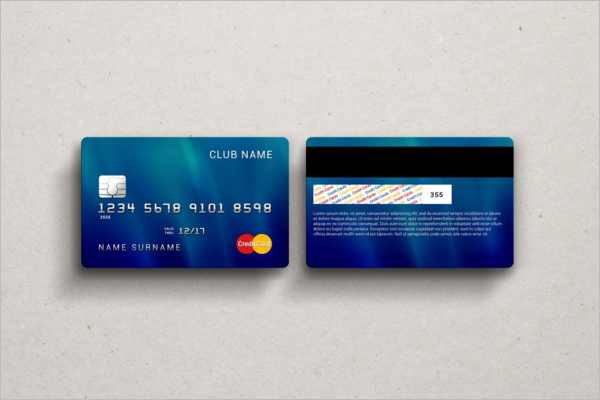 Credit Card PSD Mockup Template