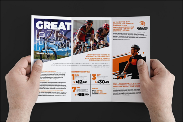 Cycling Trifold Brochure