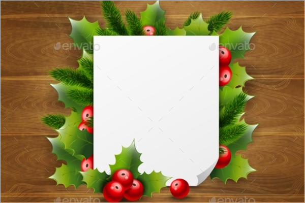 Decorative Wooden Greeting Template