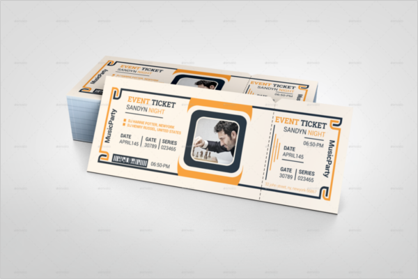 Event Model Ticket Template