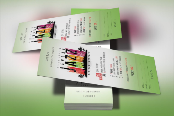 Event Ticket Photoshop Template