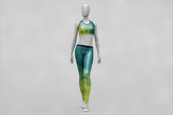 Female Sport Outfit MockUp