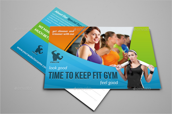 Fitness Healthcare Postcard Template
