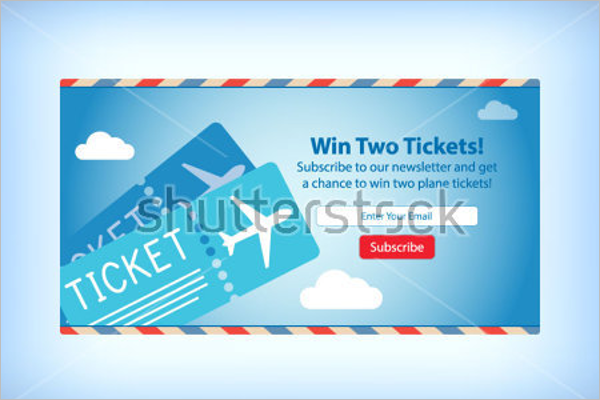 Free Airplane Tickets Mockup