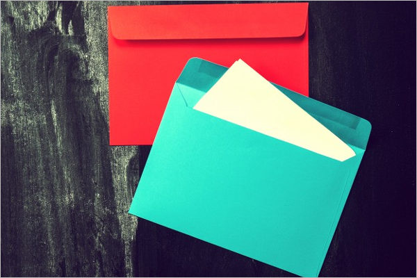 Free Colourful Vintage Envelope DesignÂ 