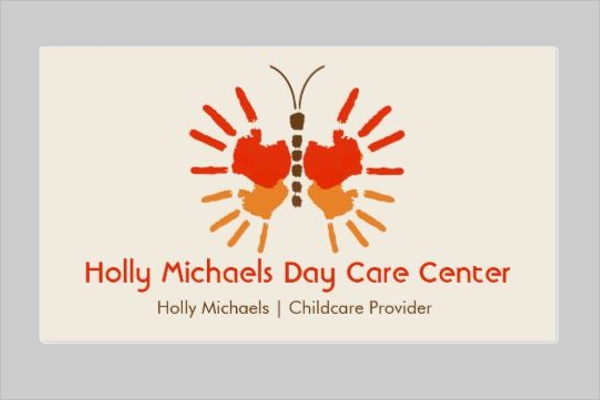 Free Day Care Business Card Design