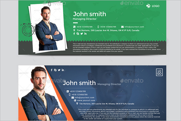 FreeÂ Email Signature Template