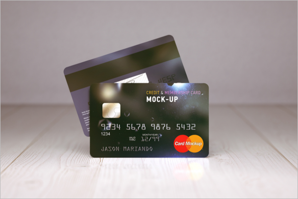 Free Membership Card Mockup DesignÂ 