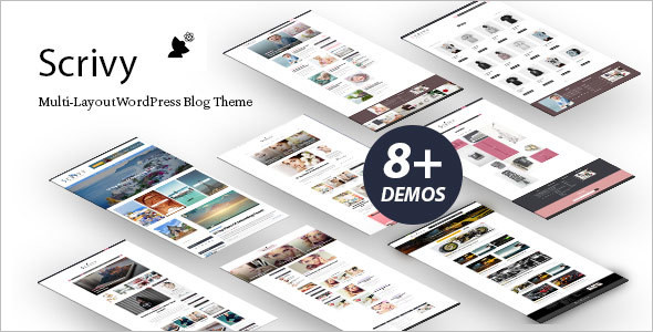 Grid Style Blog WordPress Template