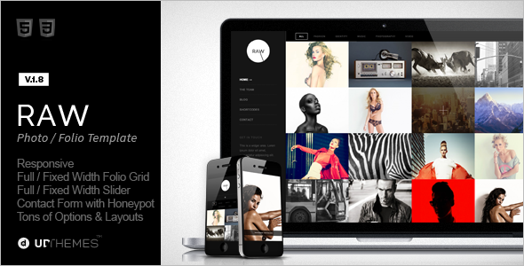 Grid Style Photography WordPress Template