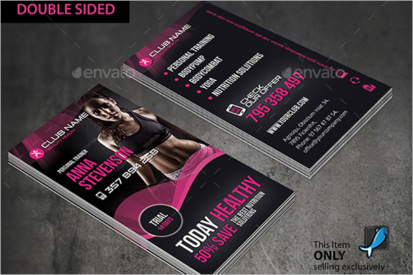 Gym Promotion Card Template