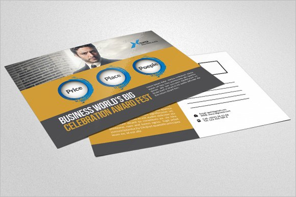 HR Consulting Business Postcard Design