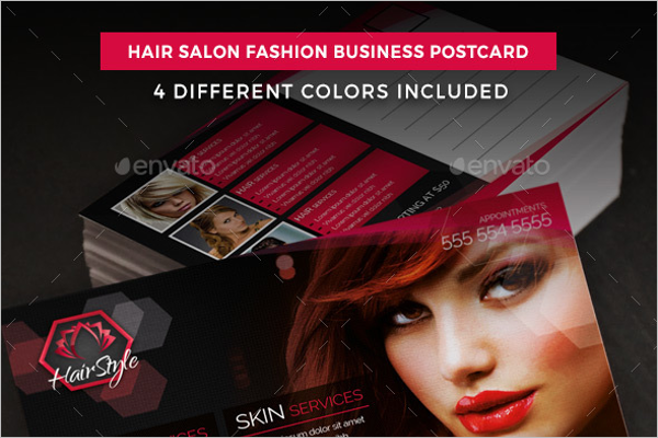 Hair & Beauty Salon Postcard Template