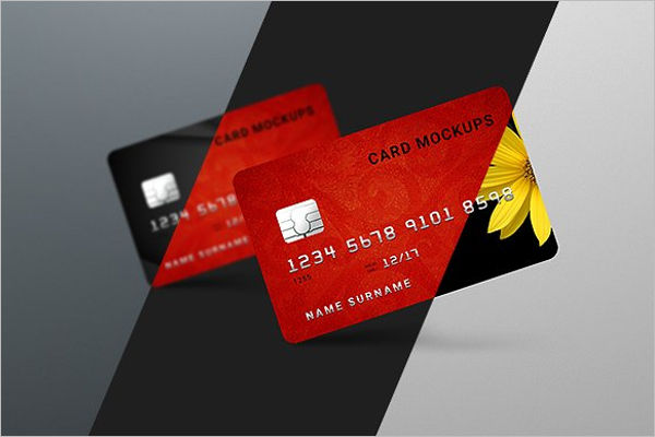 High ResolutionÂ CreditÂ Card Mockup Design
