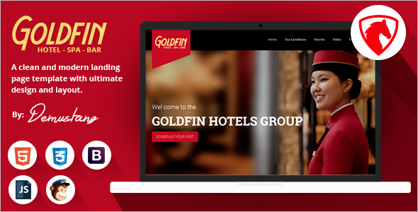 Hotel Landing Page Template