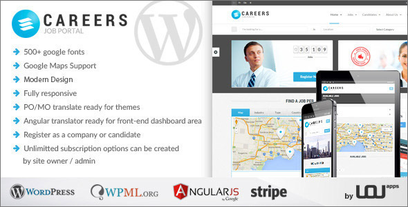 Job Portal & Candidates WordPress Theme