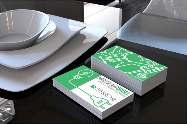 Modern Electric Business Card