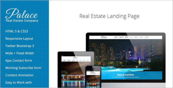 Modern Real Estate Landing Page Theme