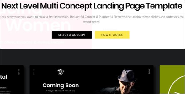 Multi Concept Landing Page Theme